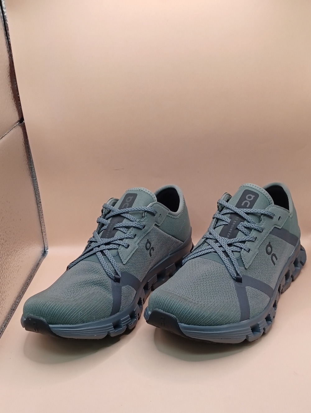On Cloud X 4AD Athletic Shoe-Olive Stone Men Size 8.5 US